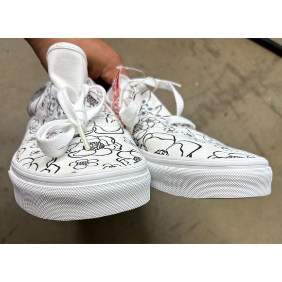 Brand New Vans Color U Floral White Shoes Canvas Mens Size 10 Create Your Color main image 5
